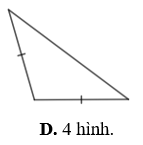 Trong các hình dưới đây, có mấy hình là hình tam giác đều? (ảnh 5)