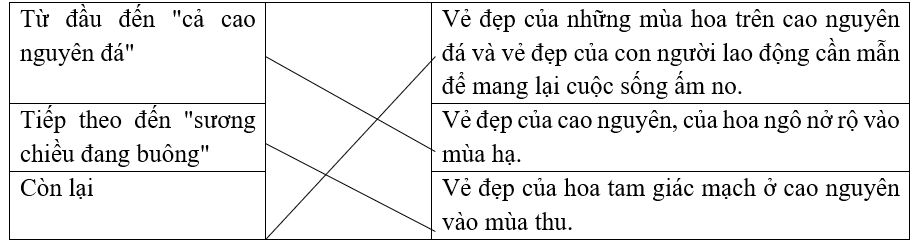 Tự luận Những mùa hoa trên cao nguyên đá có đáp án