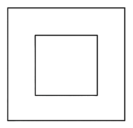 a) Tổng độ dài hai cạnh hình vuông lớn và hình vuông nhỏ là 50 cm.           b) Diện tích phần nằm giữa hai hình vuông là \(S = 50\left( {x - y} \right){\rm{ }}\left( {{\rm{c}}{{\rm{m}}^2}} \right).\) (ảnh 1)