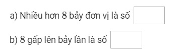 Bài tập Toán lớp 3: Gấp một số lên nhiều lần có đáp án