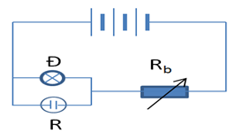 Cho mạch điện như hình vẽ. Bộ nguồn gồm 3 nguồn giống nhau; mỗi nguồn có suất điện động bằng 6V , điện trở trong bằng 0,2 ôm .  (ảnh 1)