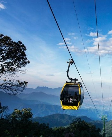 Trong không gian Oxyz, một cabin cáp treo ở Bà Nà Hill xuất phát từ điểm \(A\left (ảnh 1)