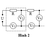 Cho mạch điện như hình 2 gồm vô số các mắt mạch (ảnh 1)