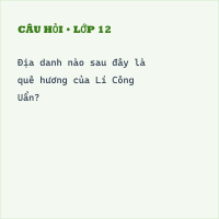 Trắc nghiệm tác giả Lý Công Uẩn có đáp án