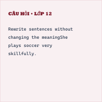 Bài tập Trắc nghiệm Unit 5 Writing có đáp án