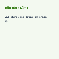 Đề thi giữa kì 1 môn Khoa học lớp 4 có đáp án (Đề 1) - Thumbnail
