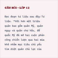 Đề minh họa tốt nghiệp THPT Lịch sử có đáp án năm 2025 (Đề 2)