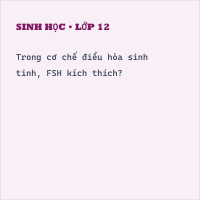 Trắc nghiệm Sinh Học Bài 46 (có đáp án): Cơ chế điều hòa sinh sản (Phần 1)