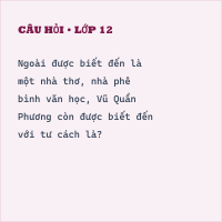 Trắc nghiệm tác giả Vũ Quần Phương có đáp án