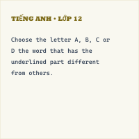 Bài tập Tiếng Anh 8 mới Unit 2 Phonetics and Speaking có đáp án
