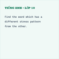Tiếng Anh lớp 10 Unit 2: Humans and the environment - Phonetics and Speaking - có đáp án