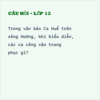 Trắc nghiệm Ca Huế trên sông Hương có đáp án