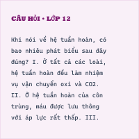 Bài tập Chuyển hóa Vật chất và Năng lượng ở Động vật mức độ cơ bản (P10)