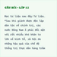 Đề thi giữa kì 2 Lịch sử 11 có đáp án - Đề 2