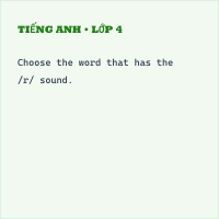 Tiếng Anh lớp 4 Unit 17: In the city - Phonetics - có đáp án - Thumbnail