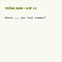Đề thi Tiếng Anh 5 Giữa học kì 1 có đáp án (Đề 2)