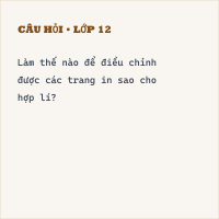 Trắc nghiệm Tin học Bài 7 (có đáp án): Trình bày và in trang tính