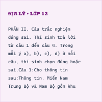 Đề minh họa tốt nghiệp THPT Địa lí có đáp án năm 2025 (Đề 12)