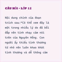 Tự luận Nguyên Hồng - nhà văn của những người cùng khổ có đáp án (Phần 2)