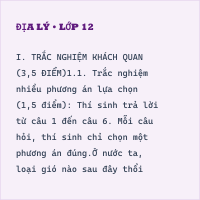 Bộ đề thi cuối kì 1 Địa lí 8 cấu trúc mới có đáp án - Đề 1