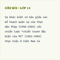 Miền Nam đấu tranh chống chiến lược "Chiến tranh đặc biệt" của đế quốc Mĩ (1961-1965)(Có đáp án)