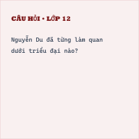 Trắc nghiệm Tác giả Nguyễn Du có đáp án