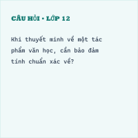 Trắc nghiệm: Tính chuẩn xác hấp dẫn của văn bản thuyết minh có đáp án