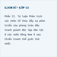 Đề thi giữa kì 2 Lịch Sử 11 (Đề 4)
