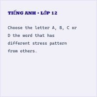 Bài tập Tiếng Anh 8 mới Unit 5 Phonetics and Speaking có đáp án