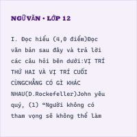 Đề thi giữa kì 2 Văn 9 có đáp án- Đề 3