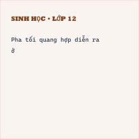 Trắc nghiệm Sinh học 10 Bài 15 có đáp án