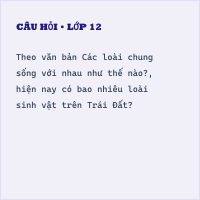 Trắc nghiệm Các loài chung sống với nhau như thế nào? có đáp án (Phần 2)