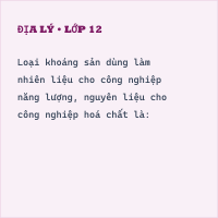 Trắc nghiệm Địa Lí Bài 15: (có đáp án) Các mỏ khoáng sản (phần 2)