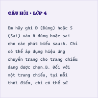 Đề thi giữa kì 2 Tin học lớp 4 CTST có đáp án ( Đề 4 )