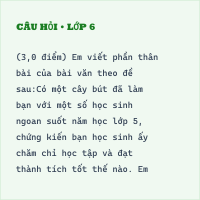 Đề thi vào lớp 6 môn Tiếng Việt trường Nguyễn Tất Thành năm 2018 có đáp án - Thumbnail