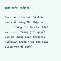 Tự luận Tin học lớp 5 Bài 3 có đáp án