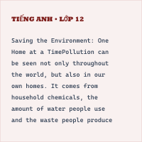 Trắc nghiệm Tiếng Anh 8 Unit 7 - Kĩ năng đọc hiểu - có đáp án