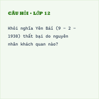 Phong trào dân tộc dân chủ ở việt nam từ năm 1825 đến năm 1930