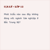 Bộ đề thi giữa kì 2 Địa lý lớp 12 cấu trúc mới có đáp án - Đề 2