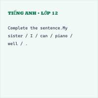 Trắc nghiệm Tiếng Anh 4 Unit 2: What I can do - Reading and Writing - iLearn smart start có đáp án