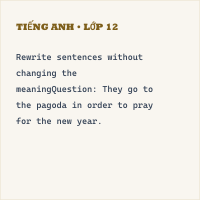 Trắc nghiệm Tiếng Anh 6 Unit 6 Writing có đáp án