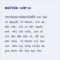 Đề thi thử vào 10 môn Ngữ Văn - Năm 2025 - Trường THCS Đống Đa (Tháng 10) có đáp án