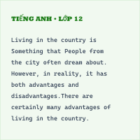 Trắc nghiệm Tiếng Anh 8 Unit 2 - Kĩ năng đọc hiểu - có đáp án