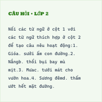 Bộ đề thi giữa kì 2 Tiếng Việt lớp 2 có đáp án - Đề 1