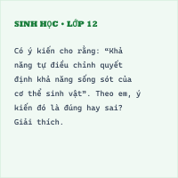 Đề kiểm tra Giữa học kì 1 Sinh 10 có đáp án - Đề 2