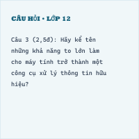Đề thi giữa kì 1 Tin học 6 có đáp án (Đề 3)