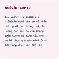 Đề cuối kì 2 Văn 12 có đáp án - Đề 7