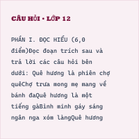 Đề thi cuối kì Ngữ văn 6 có đáp án (đề 15)