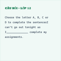Bài tập Trắc nghiệm Unit 11 Vocabulary and Grammar