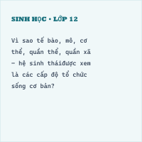 Trắc nghiệm Sinh học 10 Bài 3 có đáp án